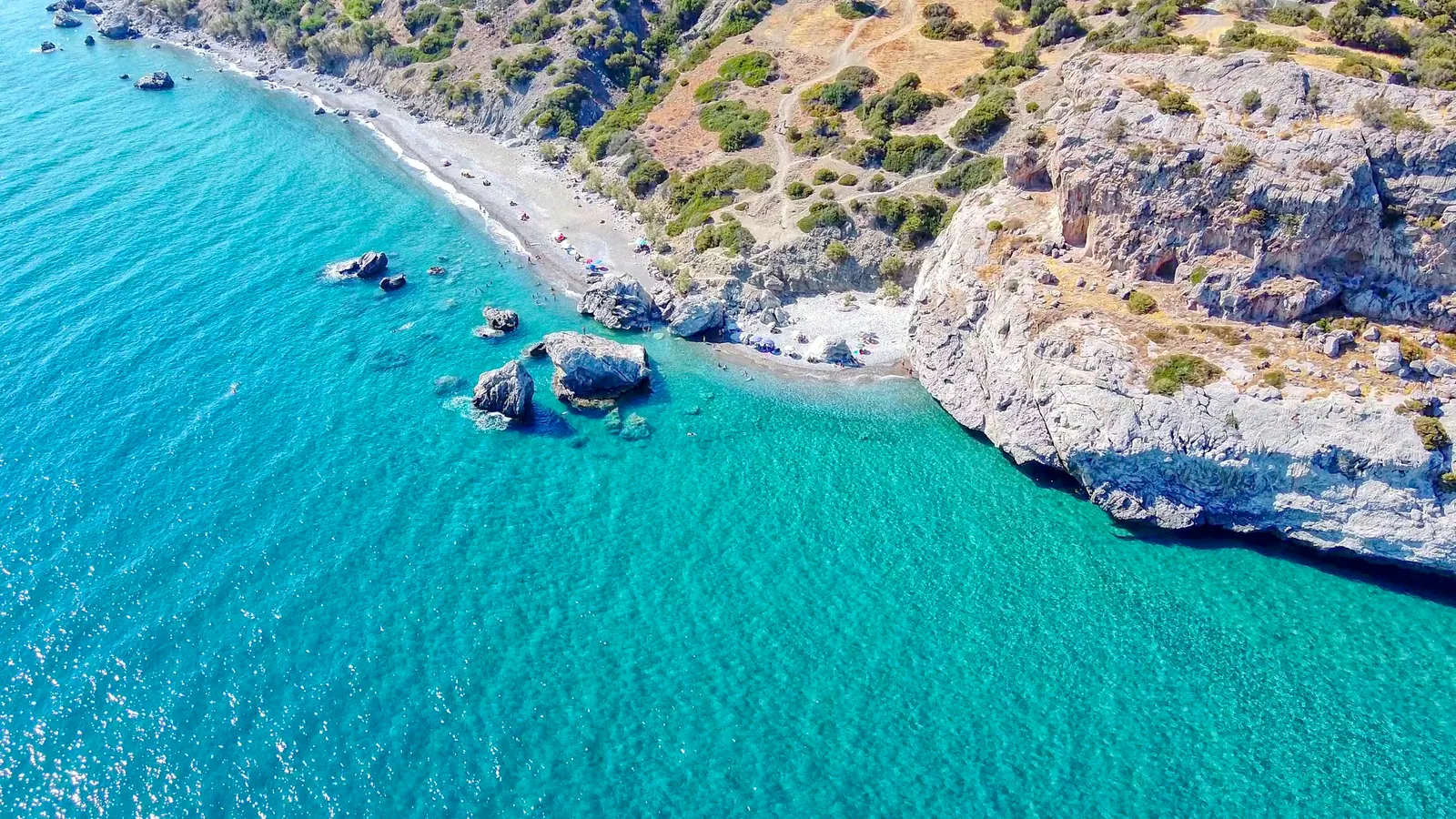 Strand og kyst på Rhodos